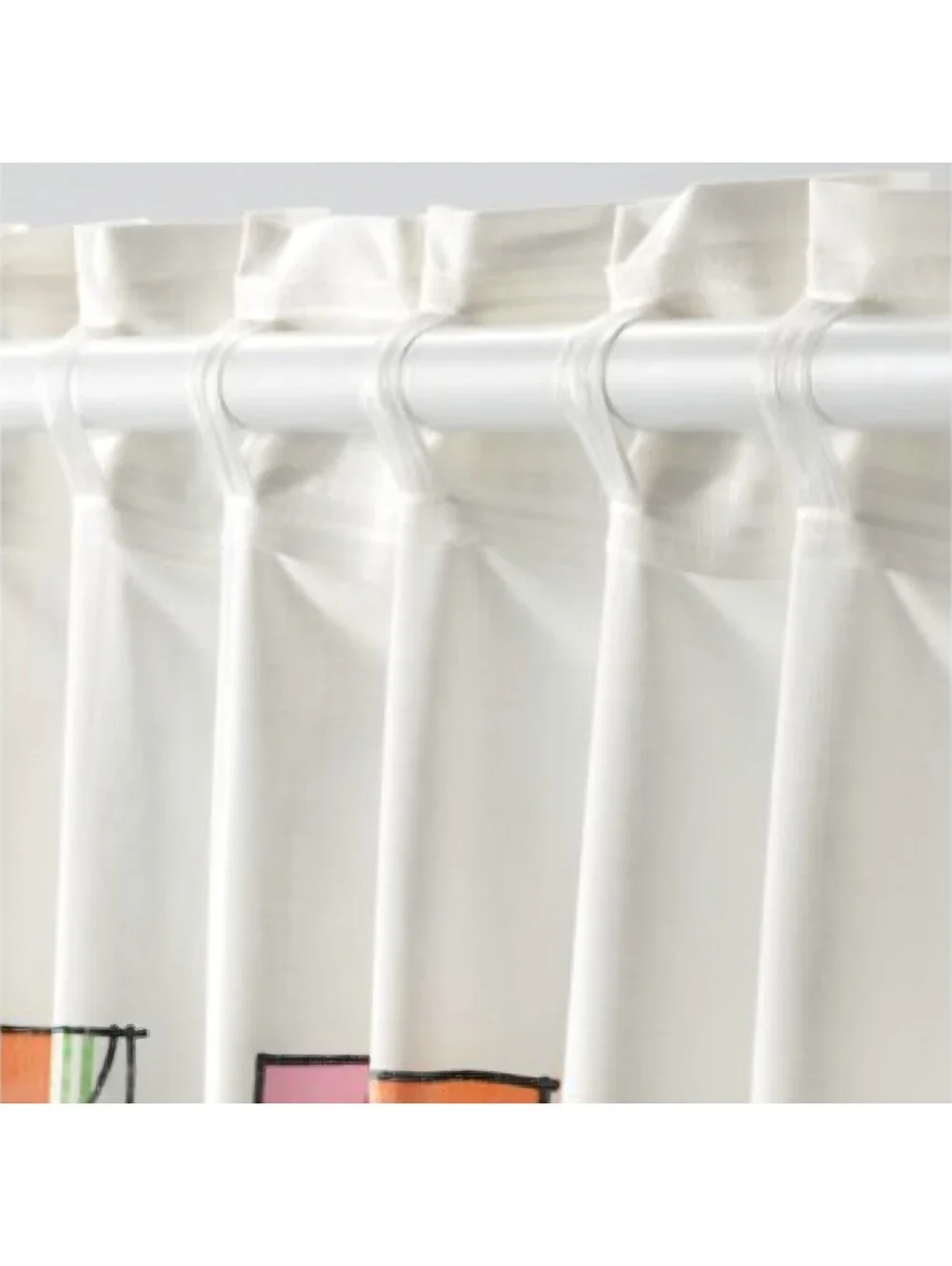 IKEA Hemmahos Curtains City Windows Skyline Skyscraper Set Of 2  Pre-owned Great